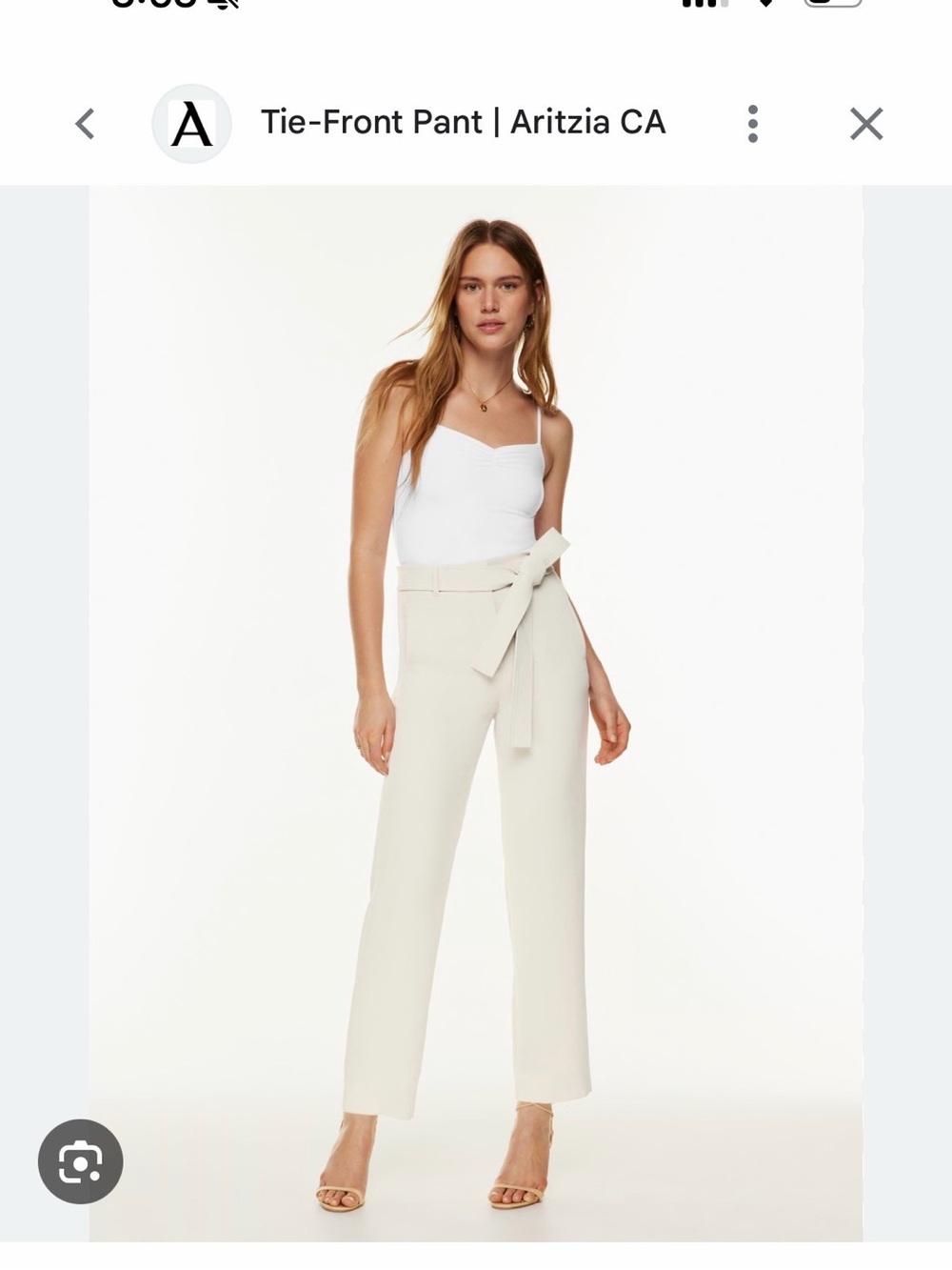 Aritzia Tie-Front Pant